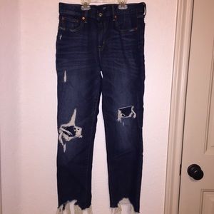 Gap Distressed Girlfriend Jeans